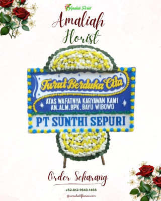 Papan Bunga Duka di Sirnajaya